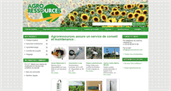 Desktop Screenshot of agroressources.com